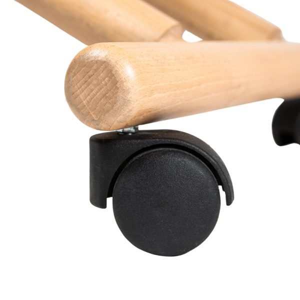 set ruote per sedie ergonomiche in faggio