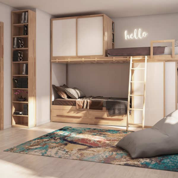 Cameretta Salvaspazio SPAZIOBED® Young Zig Zag H