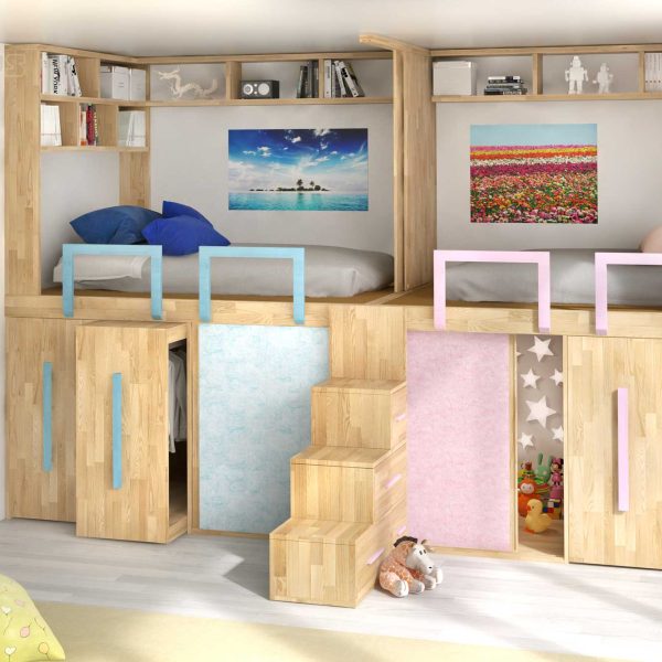 Cameretta Salvaspazio SPAZIOBED® Young Gemelli