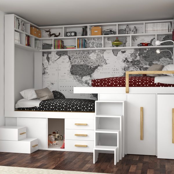 Cameretta Salvaspazio SPAZIOBED® Young Zig Zag B