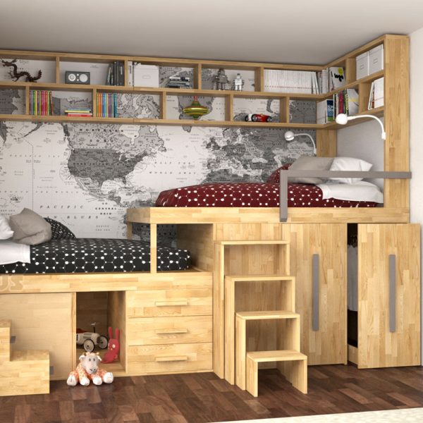 Cameretta Salvaspazio SPAZIOBED® Young Zig Zag N