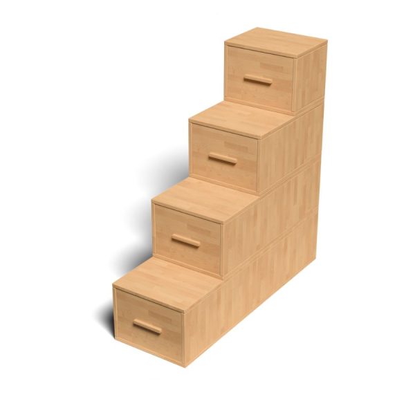 Scala a Cubi Frontale Kai con Cassetti